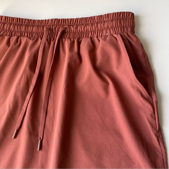 Mondetta Mahogany Rust Orange Active Skirt Size Small  side Pockets - Picture 10 of 11